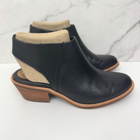 Sofft Womens Arabia Slingback Booties Boots Size 10 Leather Black - Picture 2 of 9